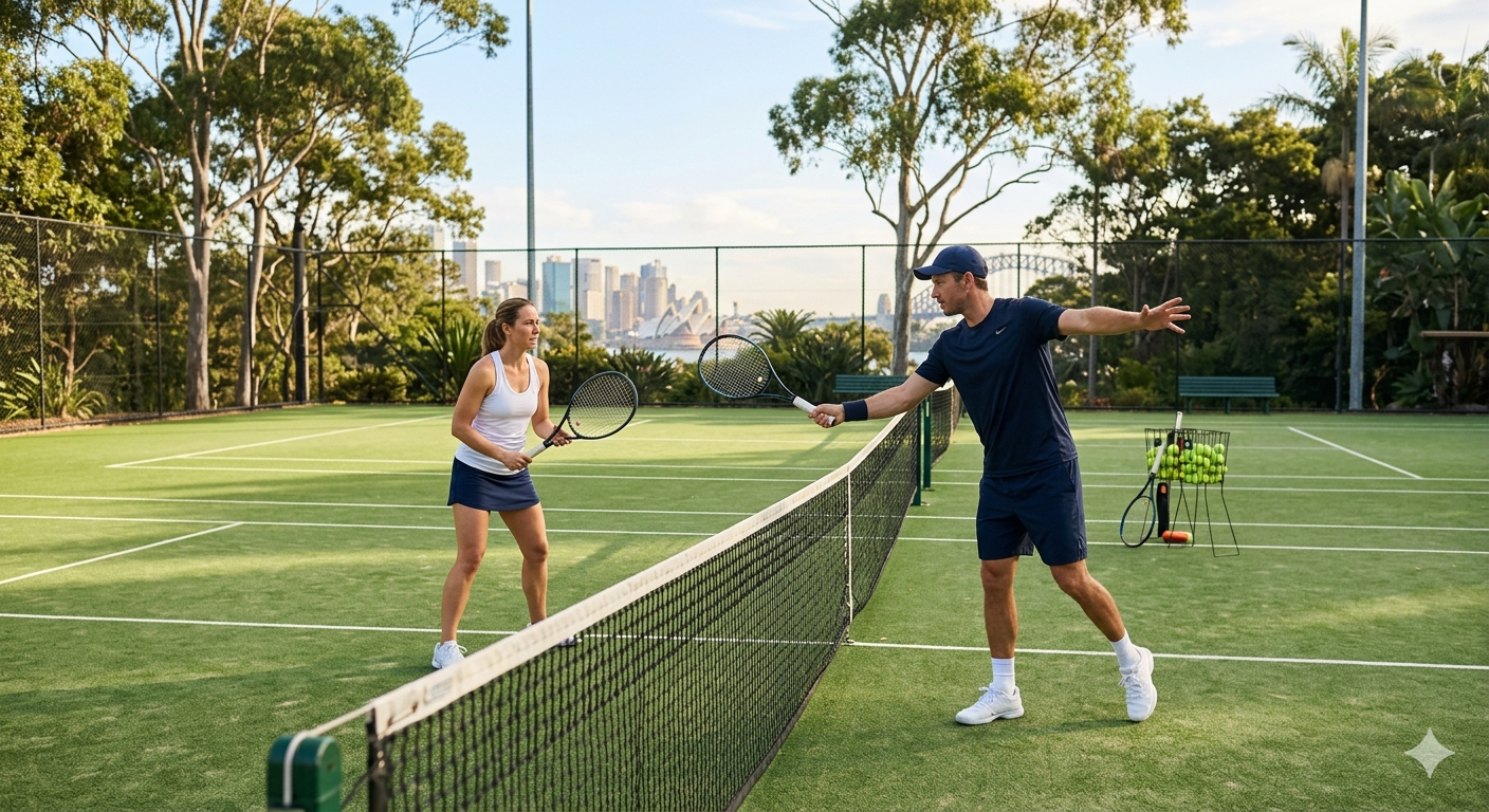 Private tennis lesson